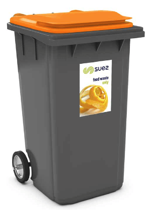 Food waste wheelie bin