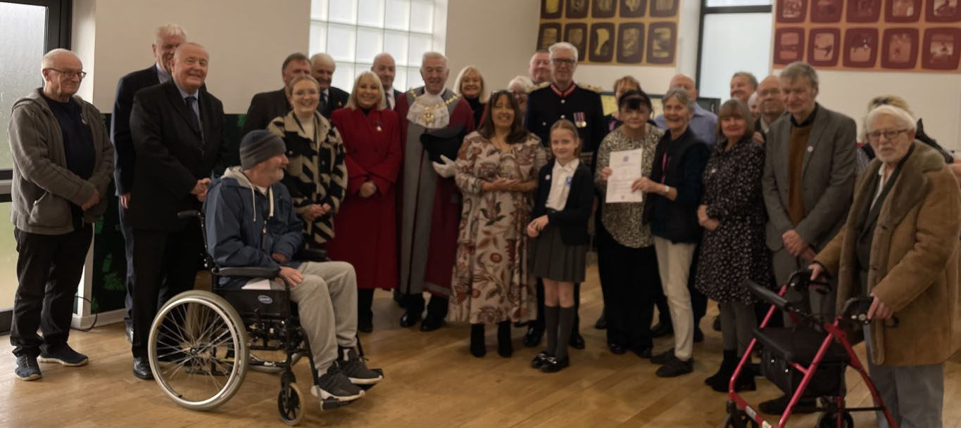 Volunteers of The Eco Therapy Garden at the The King’s Award for Voluntary Service presentation